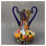 Fratilli Toso Murano Splatter Glass Vessel