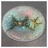 Small Vintage Fused Glass Dish by Higgins