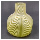 Small Nailsea Venetian Thread Glass Bud Vase