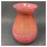 Vintage Handblown Art Glass Vase, 9.5" Tall
