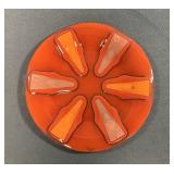 Higgins Gold Signature Orange Starburst Platter