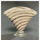 Mutant White Filigrana & Aventurine Ribbon Vase