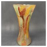 Vintage Mid-Century Modern Glass Overlay Vase