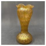 Loetz Diaspora Candia Style Gold Iridescent Vase