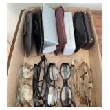10 Pair Reading and Eyeglasses with Cases