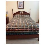 Wooden Full or Queen Bed Frame with Free Mattress