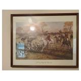Full Cry Through the Homestead Print 29x23