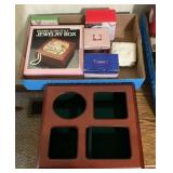 Stained Glass Style Jewelry Box & Trinket Box Lot