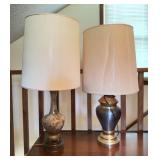 Table Lamps, 35" and 33" Tall