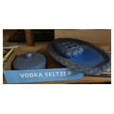 Blue Matte Painted Ceramic Pieces
