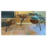 Wrought Iron Plant Stands With Coco Liners