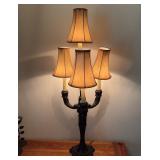 Candelabra Style Table Lamp With Four Lights