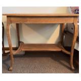 Wooden Console Table with Lower Shelf 36x24x30