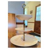Franciscan Starburst Mid-Century 3-Tier Tray