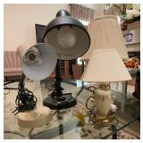 Desk Lamps and Table Lamps, 4 Pieces