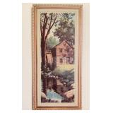 Pair Landscape Prints 8x17 in.