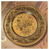 12" Ornate Plastic Decorative Plate