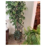 Decorative Artificial Plants with Stand and Candle