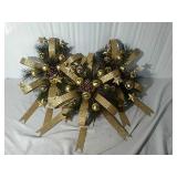 Gold Trimmed Christmas Wreaths