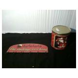 Christmas Stocking Hanger and Tin