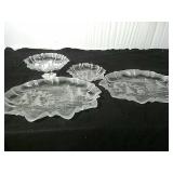 Holiday Glass Serving Trays