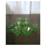 Green Antique Glassware