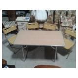 Folding Table & Chairs