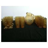 Amber Glassware Set