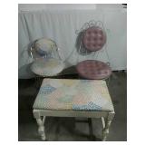 Vintage Chairs and Stool
