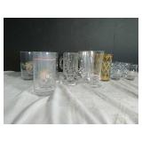 Assorted Floral Glassware