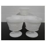 Milk Glass Sherbert Cups