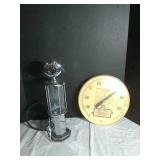Gas Pump Decanter and Thermometer