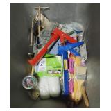 Assorted Painting Supplies & Brackets