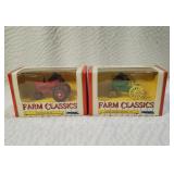 Two Farm Classics Die Cast Metal Toy Tractors