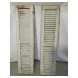 Two Matching Painted Shutters