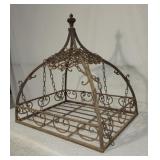 Vintage Wrought Iron Pot Rack