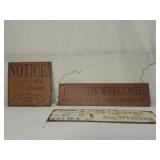 Vintage Wall Decor Signs
