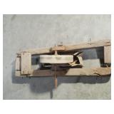 Primitive Foot-Pedal-Powered Grinding Wheel