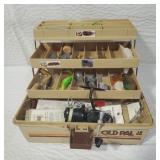 Old Pal 1060 Tackle Box including Lures & Reel