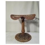 Vintage Cast Iron Tractor Seat Stool
