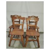 Four Wooden Chairs