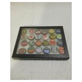 Vintage Bottle Caps Display