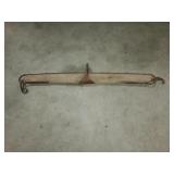Vintage Wood & Iron Horse Single Tree/Yoke