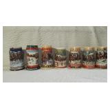 Assorted Budweiser Beer Mugs