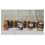 Assorted Budweiser Steins