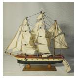 Vintage Wooden Sailboat Model-Gorch Fock