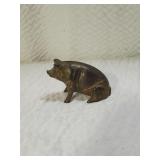 Vintage Brass 'Piggy' Bank for Coins