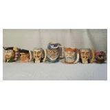 Vintage Toby Mugs -Magrou & Royal Crown