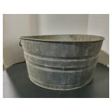Vintage Galvenized Wash Tub