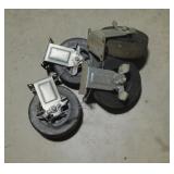 Set of Rubber Swivel Casters
